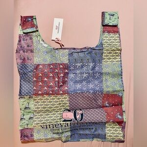 NWT Vineyard Vines 20th Anniversary Patchwork Reusuable Bag